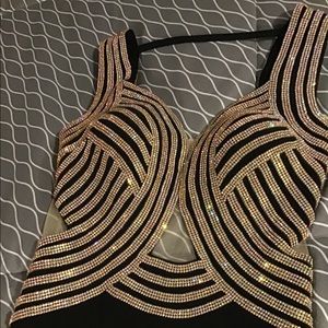 Golden Asp Formal gown.